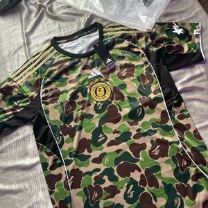 Adidas x BAPE Camo Jersey With Tags